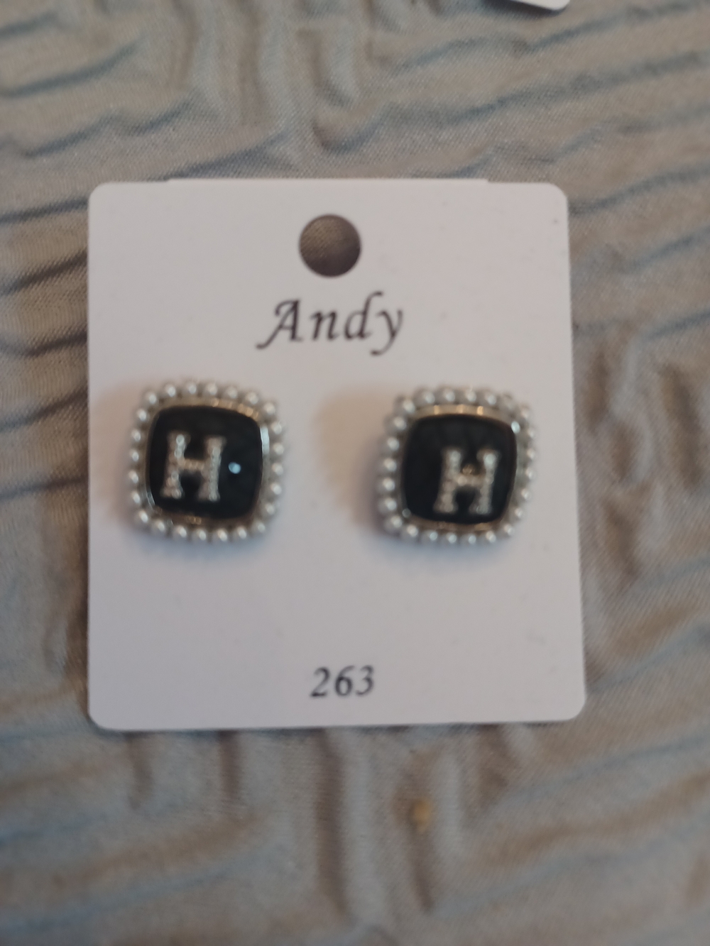 Black Stud Earrings